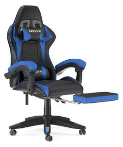 Sedia da gioco con poggiapiedi - sedia da gioco ergonomica - con cuscino lombare + poggiatesta - sedia da gioco - regolabile in altezza - colore