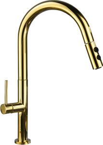 Mexen Ava rubinetto da cucina, oro - 672800-50