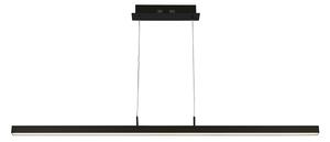 Lampadario Moderno Tribeca Acciaio Bianco Policarbonato Nero Led 17W Cct