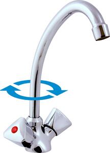 Miscelatore per lavello per stufe a bassa pressione, Colore: cromo, Dimensioni: 1/2'' (EM013.5/1)