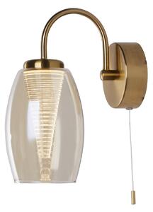 Applique Contemporanea Ciclon Metallo Bronzo Vetro Led 6W 3000K