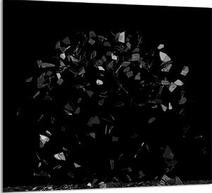 PIATTO IN VETRO PER CUCINA 65x60 Nero