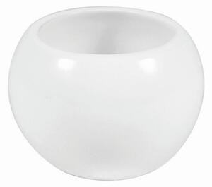 Bicchiere porta spazzolini Bubble in ceramica bianco