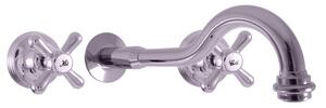 Miscelatore per lavabo con rubinetto integrato MORAVA RETRO, colore: cromo (MK131)