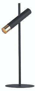 Lampada Da Scrivania Industrial-Nordico Cilindro Acciaio Nero Oro Led 4W 3000K