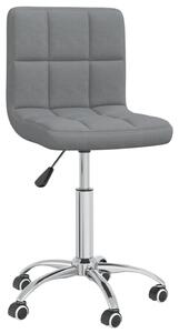 VidaXL Sedia da ufficio girevole in tessuto grigio chiaro