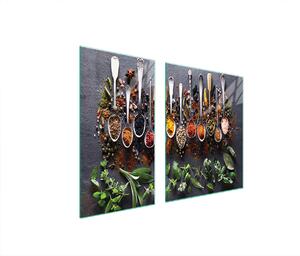 Piastre coprifornelli 2 pezzi 90x52 Vetroceramica coprifornelli tagliere in vetro ardesia cucina