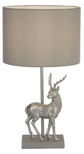 Lampada Da Scrivania Contemporanea Stag Policarbonato Argento Grigio 1 Luce E27