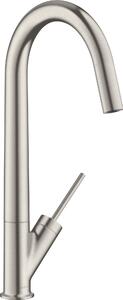 Hansgrohe Allegra Starck miscelatore per lavello Axor Starck look acciaio inox con bocca girevole