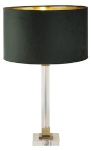 Lampada Da Scrivania Scarborough Cristallo Velluto Verde 1 Luce E27