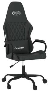 Sedia da gaming vidaXL con funzione massaggio, in Pelle finta nera
