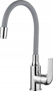 Miscelatore da cucina con bocca flessibile grigio Elza