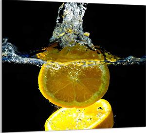 PIATTO IN VETRO PER CUCINA 65x60 Limone