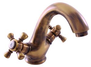 Slezák-RAV Miscelatore per lavabo MORAVA OLD BRASS MK328SM Colore: old brass, Dimensioni: 1/2''