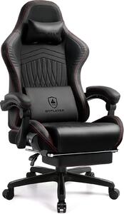 GTPLAYER Sedia da gioco ACE PRO, Sedia ergonomica da ufficio con braccioli inclinabili e poggiapiedi, altoparlante Hi-Fi, atmosfera sonora impressionante, vino rosso