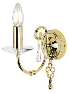 Applique Classica Aegean Acciaio Ottone Lucido 1 Luce E14