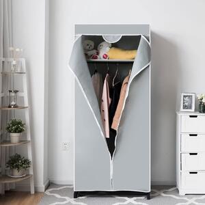 Costway Costway 75 x 50 x 170 cm Colori a scelta Armadio Armadio con appendiabiti grigio