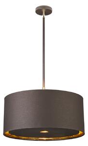 Sospensione Contemporanea Balance Acciaio Marrone Ottone Lucido 1 Luce E27