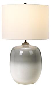 Lampada Scrivania Chalk Farm Porcellana Grigio Chiaro Gesso Bianco 1 Luce E27