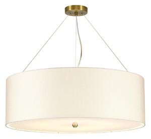 Lampadario Contemporaneo Pearce Acciaio Ottone Antico 7 Luci E27