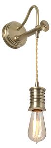 Applique Contemporanea Douille Ottone Antico 1 Luce E27