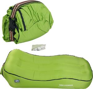 Materasso gonfiabile Giga Lounger CS1 con pompa integrata Verde