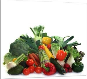 PIATTO DI VETRO PER LA CUCINA 65x60 Verdure