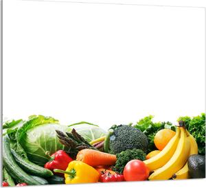 PIATTO DI VETRO PER LA CUCINA 65x60 Verdure