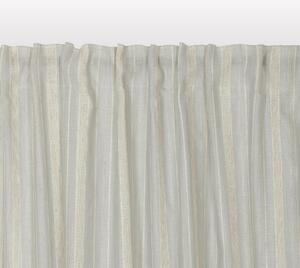 Tenda filtrante Gardenia grigio fettuccia con passanti nascosti 140x320 cm