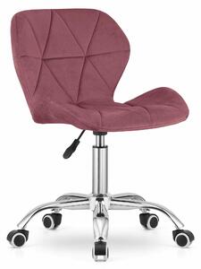 Sedia da ufficio rosa scuro AVOLA VELVET
