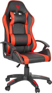 Sedia da gioco ergonomica Varr con supporto per la testa e la zona lombare, fino a 120 kg - arancione-nero