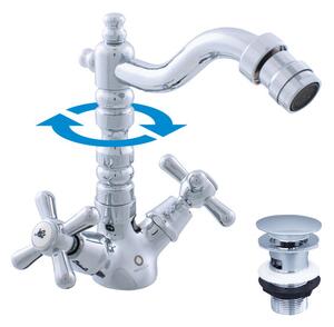 Slezák-RAV Miscelatore per bidet Slezák RAV Morava Retro MK121/9 Colore: cromo, Dimensione: 1/2''