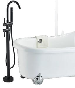 Miscelatore per bagno, bocca girevole a 360°, doccetta in ABS, nero opaco A
