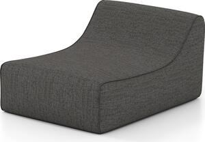 COSTWAY Divano gonfiabile, divano da pavimento con rivestimento in lino e base antiscivolo, sedia ad aria, divano ad aria a forma di L per soggiorno e camera da letto, grigio
