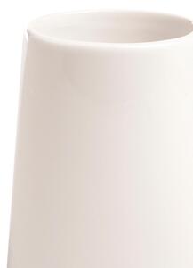 Bicchiere porta spazzolini Maya in ceramica bianco