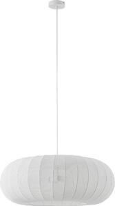 Lindby lampada a sospensione Helin, bianco, Ø 70 cm, tessuto, 3 x E27