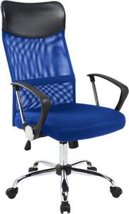Sedia ergonomica da ufficio con schienale alto - blu