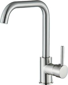 Miscelatore da cucina a bassa pressione, acqua fredda e calda, struttura in ottone resistente, nichel spazzolato B
