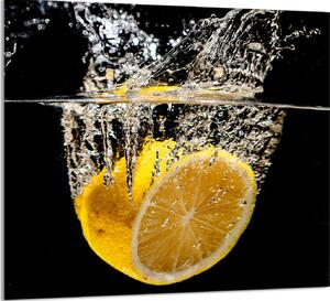 PIATTO IN VETRO PER CUCINA 65x60 Limone