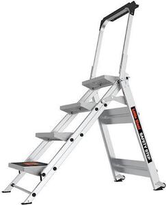 Scala pieghevole Little Giant Safety Step a 4 gradini con maniglione