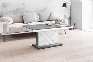 Tavolino di design HM-333, lucido, regolabile in altezza e allungabile