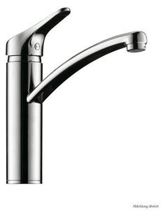 LINEA Fuoco 1, miscelatore per lavello, finitura acciaio inox, alta pressione