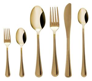 Posate dorate in acciaio inox 24 pz per 4 persone Luce – Kulig