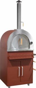 Mobile base per forno per pizza in finitura mattoni per la cucina da esterno - Oviala Memphis