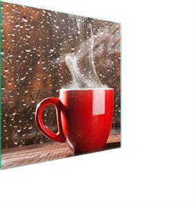 Piatto Di Protezione In Vetro Per Cucina 50X52 Caffè