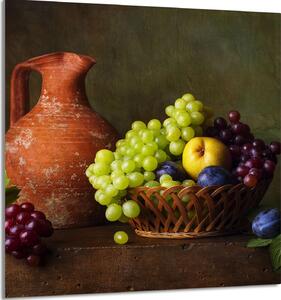 PIATTO IN VETRO PER CUCINA 60x65 Uva
