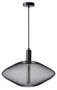 Lampada a sospensione MESH nera 1xE27x40W in metallo, dimensioni: 135x45x45 cm, IP20, Lucide