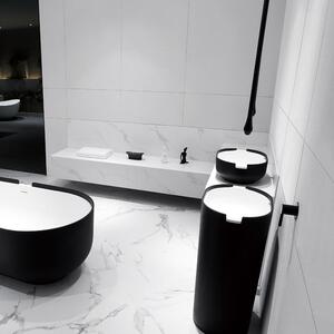 Rubinetto da lavabo a soffitto DROP 135 - Miscelatore monomando - Lunghezza 135 cm, Colore: nero opaco