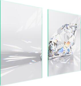 Piatto Di Protezione In Vetro Per Cucina 65X52 Diamond