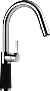 Rubinetto da cucina Schock SC-520 Cromo/Cristadur bocca estraibile Linea Verde Notte